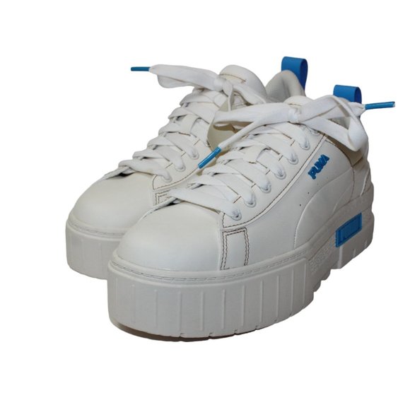 PUMA Infuse Chunky Lugged Platform Off White Sneakers Women's 8.5 NEW! - Picture 2 of 15